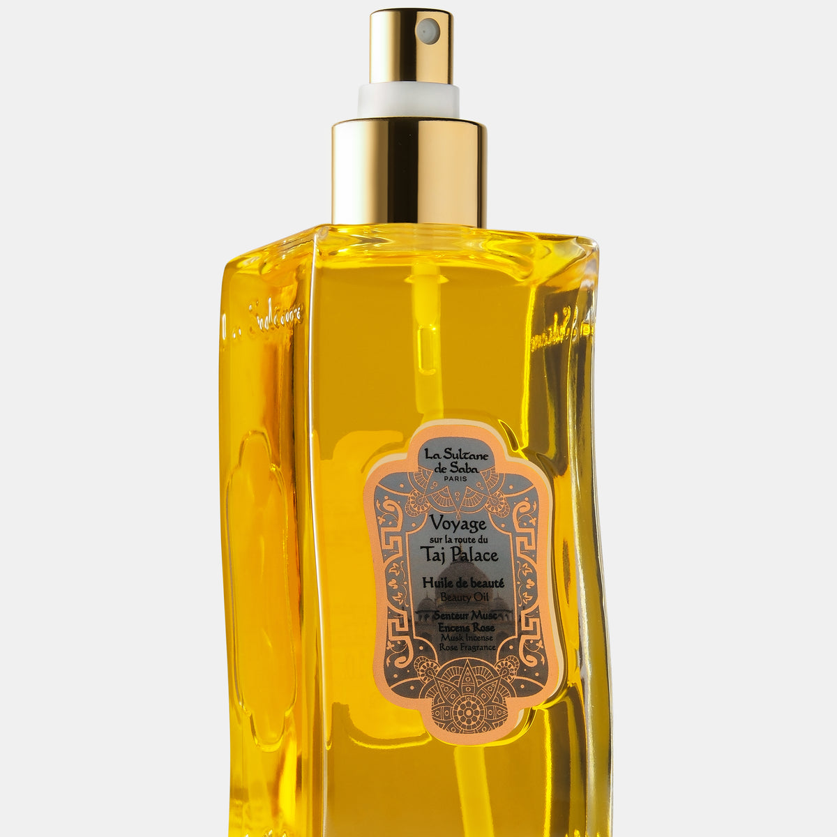 Huile De Beauté La Sultane De Saba - Senteur Musc, Encens Et Rose, 200 Ml, Hydratation Corps Et Cheveux
