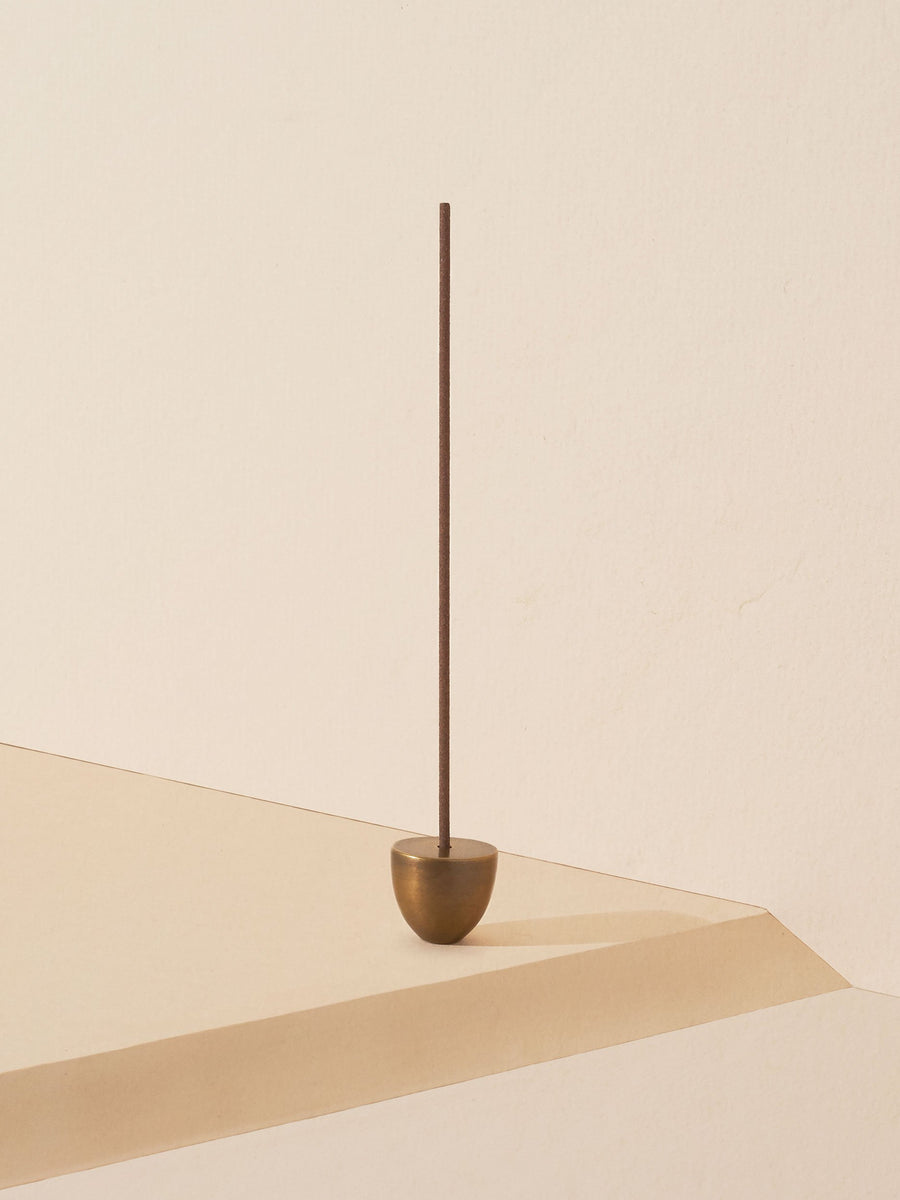 Ritual Incense Holder Plinth Burnished