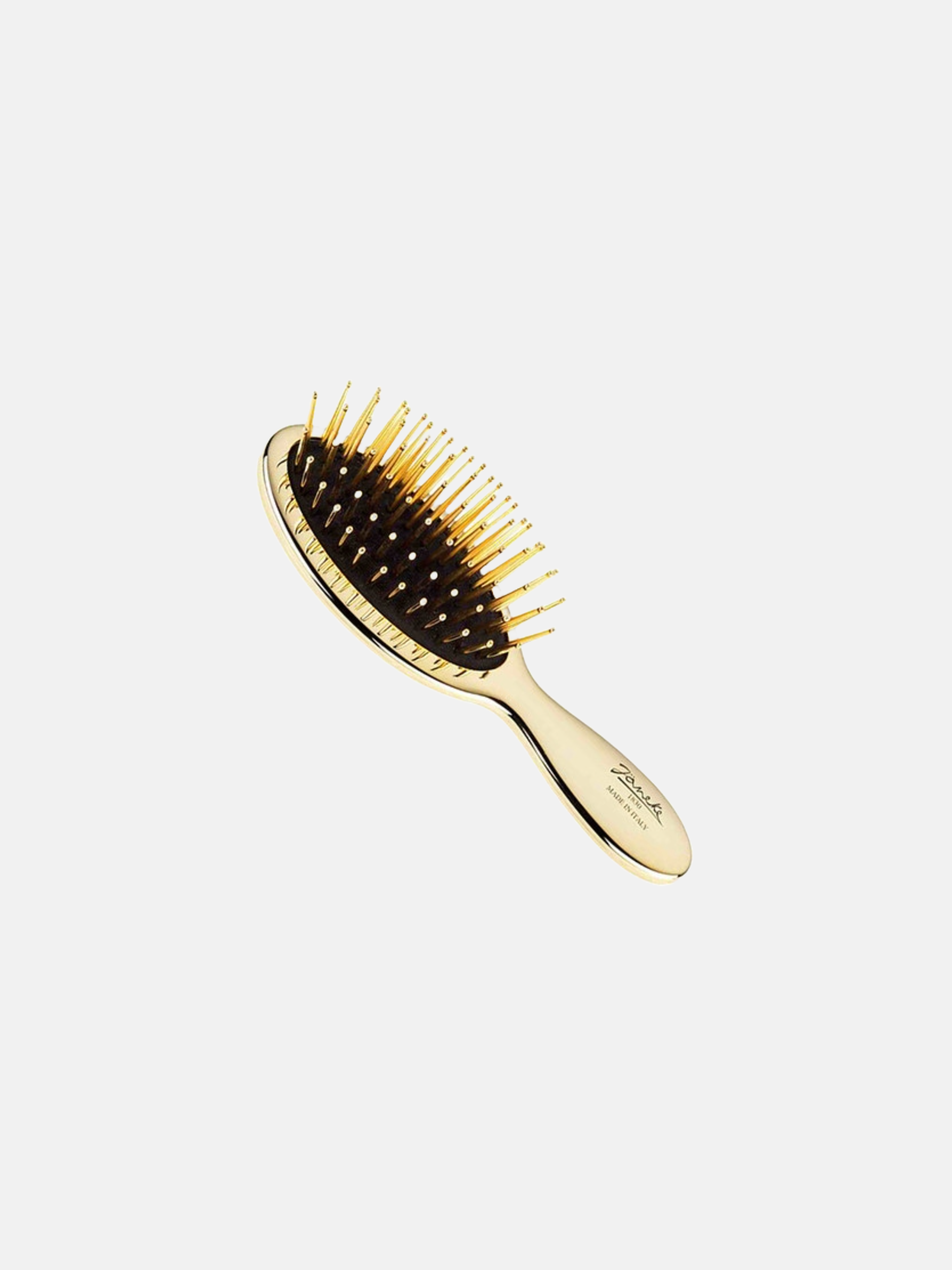 Air- cusioned hair brush in gold small