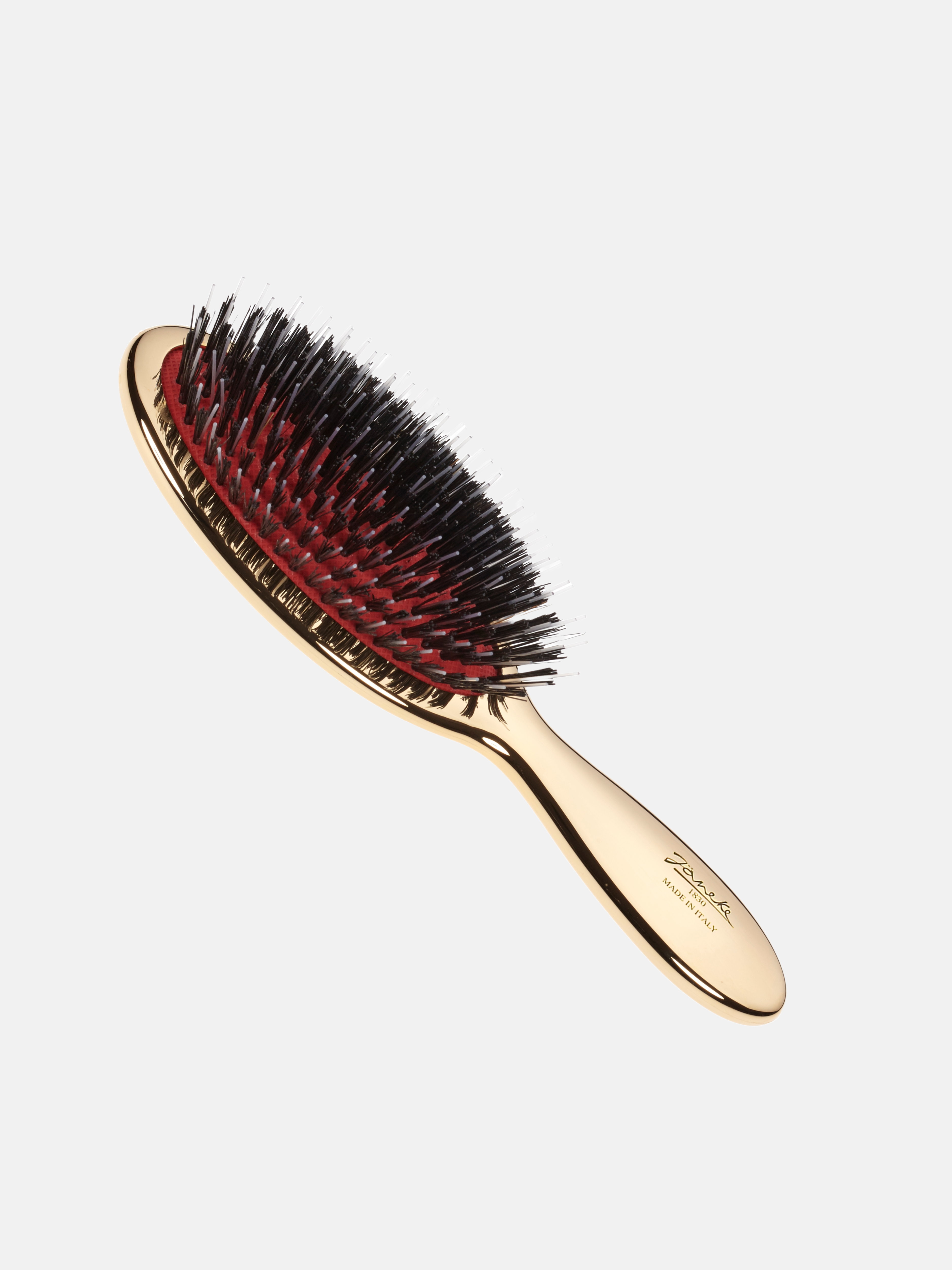 Small brush with bristles and nylon reinforcement in Gold